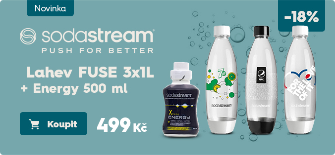 SodaStream Lahev FUSE 3x1 l Pepsi + Energy 500 ml