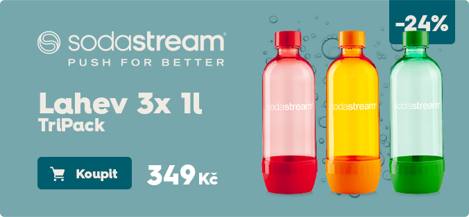 SodaStream Lahev TriPack 1l ORANGE/RED/GREEN