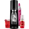 Sodastream TERRA Black Malina Zero Mpack + Zdarma lahev do myčky