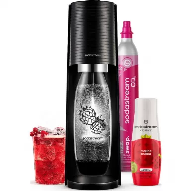 SODASTREAM TERRA Black Malina Zero Mpack