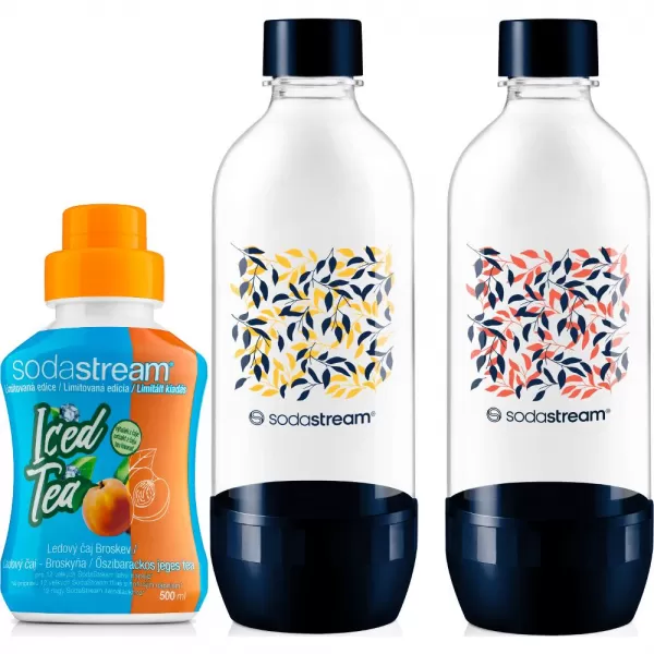SADA Lahví Jet DUO Pack Ice tea + příchuť broskev SODASTREAM